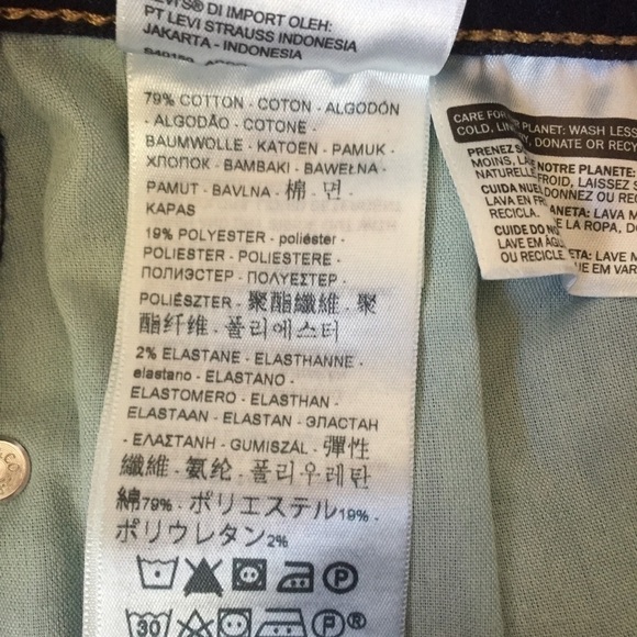 Levi's Mid Rise Denim Bermuda Jean Shorts  0/W25 - Picture 7 of 16